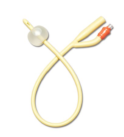 Catheter Foley Medline 2-Way Standard Tip 10 cc Balloon 16 Fr. Silicone Coated Latex by Medline  ID DYND11756